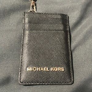 Michael Kors small wallet pouch with lanyard